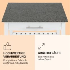 Tennessee Servierwagen Küchenwagen 4 Etagen Holz Granit Mobil -Küchenbedarf Geschäft 10041120 de 0003 logo