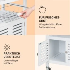 Louisiana Servierwagen Küchenwagen 5 Etagen Holz Handtuchhalter Mobil -Küchenbedarf Geschäft 10041122 de 0006 logo