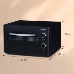 Arezzo Pizza-Ofen Herausnehmbarer Pizza-Stein Stahlgehäuse 1770 W 160 - 400 °C -Küchenbedarf Geschäft 10041186 yy 0006 dimensions