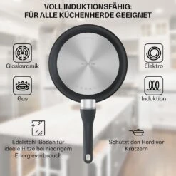 Noto Endurance Bratpfanne Ø24 Cm Geschmiedetes Aluminium Abnehmbarer Griff -Küchenbedarf Geschäft 10045002 de 0005 usp