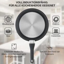 Noto Endurance Bratpfanne Ø28 Cm Geschmiedetes Aluminium Abnehmbarer Griff -Küchenbedarf Geschäft 10045003 de 0005 usp