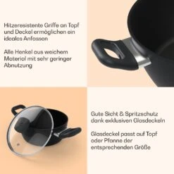 Noto Endurance Kochtopf-Set 4 Töpfe Geschmiedetes Aluminium Induktion PTFE-Antihaftbeschichtung -Küchenbedarf Geschäft 10045009 de 0007 usp