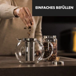 Sencha Teekanne 1,8 L Edelstahl-Siebeinsatz Borosilikatglas Deckel -Küchenbedarf Geschäft 10045057 de 0003 logo