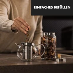 Sencha Teekanne 0,65 L Edelstahl-Siebeinsatz Borosilikatglas Deckel 9 Sencha Teekanne 0,65 L Edelstahl-Siebeinsatz Borosilikatglas Deckel -Küchenbedarf Geschäft 10045058 de 0003 logo