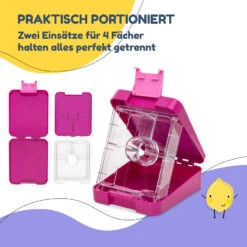 Klarstein Schmatzfatz Easy Snackbox 4 Fächer 18 X 15 X 5 Cm (BxHxT) -Küchenbedarf Geschäft 10045068 de 0004 usp