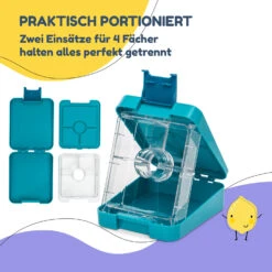 Klarstein Schmatzfatz Easy Snackbox 4 Fächer 18 X 15 X 5 Cm (BxHxT) 12 Klarstein Schmatzfatz Easy Snackbox 4 Fächer 18 X 15 X 5 Cm (BxHxT) -Küchenbedarf Geschäft 10045070 de 0004 usp