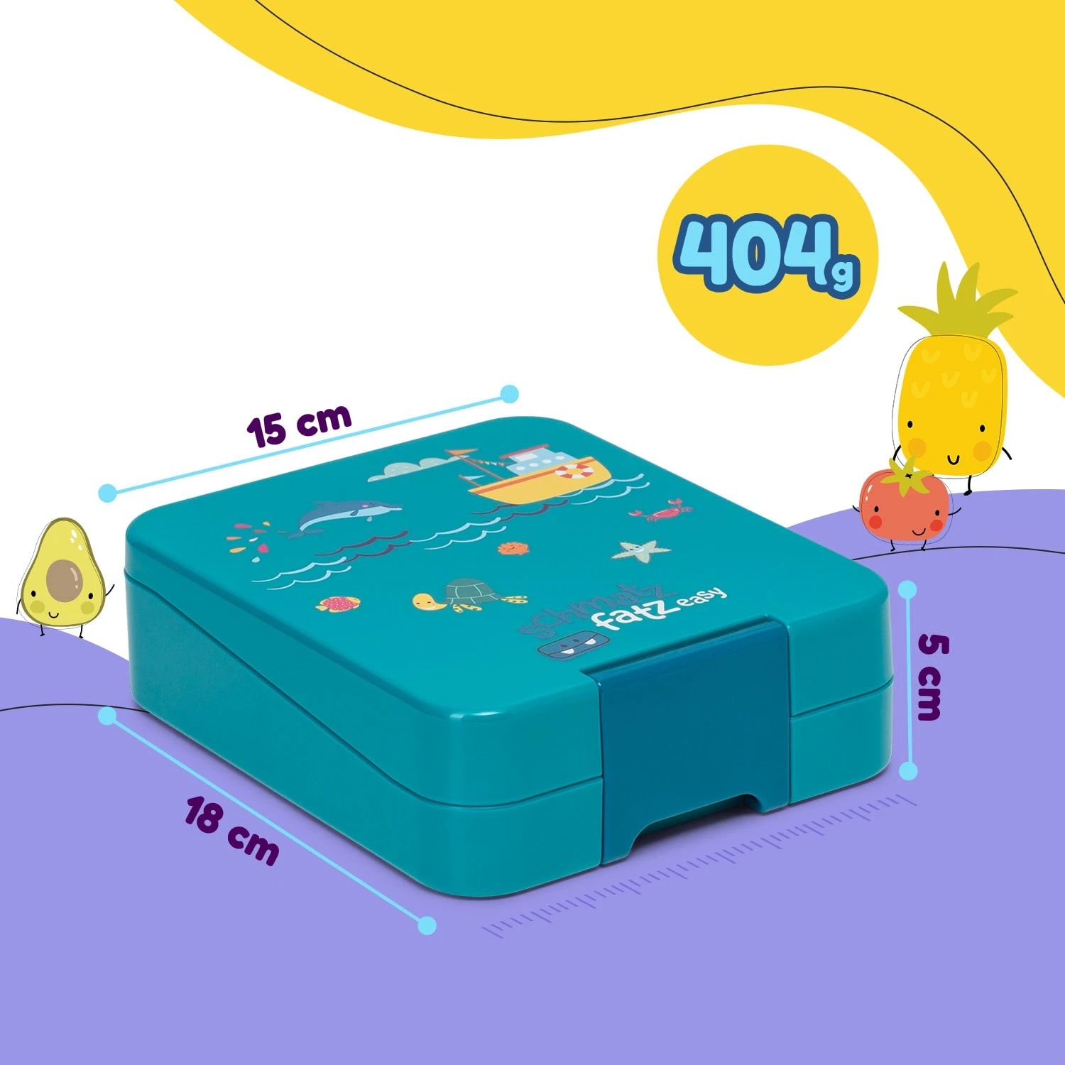 Klarstein Schmatzfatz Easy Snackbox 4 Fächer 18 X 15 X 5 Cm (BxHxT) 8 Klarstein Schmatzfatz Easy Snackbox 4 Fächer 18 X 15 X 5 Cm (BxHxT) – Bild 8