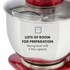 Curve Plus Küchenmaschinen-Set | 5l | 4-in-1 Fleischwolf | Rot -Küchenbedarf Geschäft 60002329 yy 0009 logo Klarstein Curve Plus Kuechenmaschinen Set rot