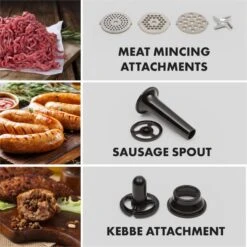 Curve Plus Küchenmaschinen-Set | 5l | 4-in-1 Fleischwolf | Silber 12 Curve Plus Küchenmaschinen-Set | 5l | 4-in-1 Fleischwolf | Silber -Küchenbedarf Geschäft 60002330 yy 0003 logo Klarstein Curve Plus Kuechenmaschinen Set silber