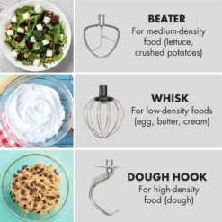 Curve Plus Küchenmaschinen-Set | 5l | 4-in-1 Fleischwolf | Silber 16 Curve Plus Küchenmaschinen-Set | 5l | 4-in-1 Fleischwolf | Silber -Küchenbedarf Geschäft 60002330 yy 0007 logo Klarstein Curve Plus Kuechenmaschinen Set silber