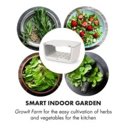 GrowIt Farm Starter Kit Salad 28 Pflanzen 48W 8 Ltr Salad-Seeds Nährlösung -Küchenbedarf Geschäft 60002408 yy 0004 logo Klarstein GrowIt Farm Smart Indoor Garden 8 Liter