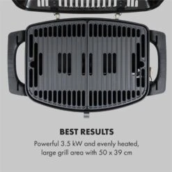 Parforce One 3,5kW 12000BTU 300°C SNJS Gasschlauch Grau 11 Parforce One 3,5kW 12000BTU 300°C SNJS Gasschlauch Grau -Küchenbedarf Geschäft 60002428 yy 0003 logo Klarstein Parforce One Gasgrill 12000BTU grau