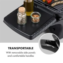 Parforce One Gasgrill 3,5kW 12000BTU Grilltisch Gasschlauch Schwarz -Küchenbedarf Geschäft 60002431 yy 0004 logo Klarstein Parforce One Gasgrill 12000BTU schwarz