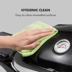 Parforce One Gasgrill 3,5kW 12000BTU Grilltisch Gasschlauch Schwarz -Küchenbedarf Geschäft 60002431 yy 0006 logo Klarstein Parforce One Gasgrill 12000BTU schwarz