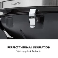 Parforce One Gasgrill 3,5kW 12000BTU Grilltisch Gasschlauch Schwarz -Küchenbedarf Geschäft 60002431 yy 0007 logo Klarstein Parforce One Gasgrill 12000BTU schwarz