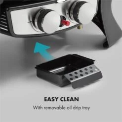 Parforce Duo Gasgrill 2 Brenner 4,4kW 15000BTU Gasschlauch Schwarz -Küchenbedarf Geschäft 60002433 yy 0009 logo Klarstein Parforce Duo Gasgrill 2 Brenner schwarz