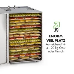 Master Jerky 16 Dörrautomat + Fleischhaken Set 1500W 40-90 °C 15h-Timer Edelstahl Silber -Küchenbedarf Geschäft 60002668 de 0006 logo